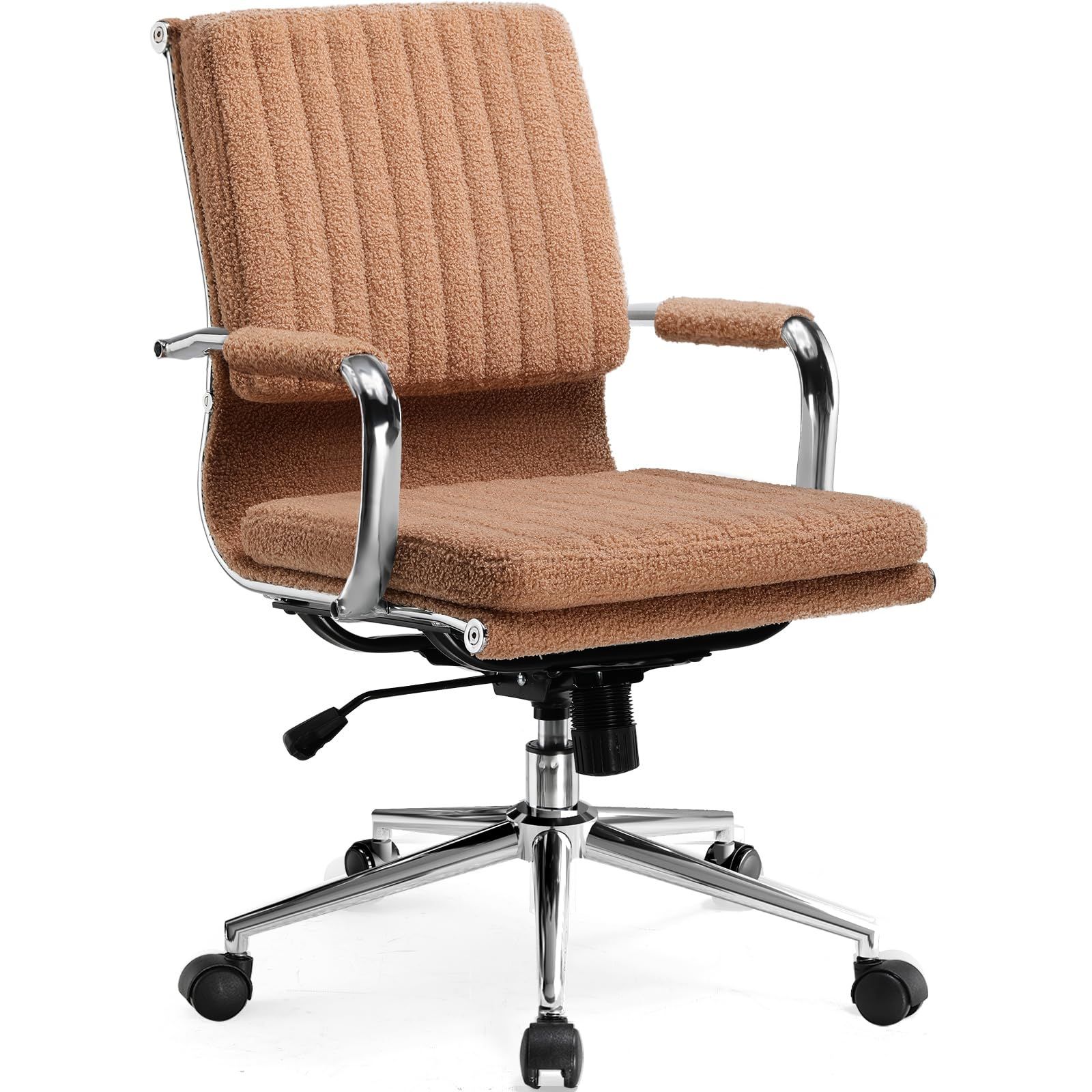 COMHOMA デスクチェア あぐら 椅子 オフィスチェア テレワーク 疲れない肘掛付き 夏涼しく冬暖かい肘掛カバー付き 90° 130°ロッキング角度 座面の弾力性が強い 長時間座っても凹みが回復できる pcチェア ワークチェア 事務椅子 モダ