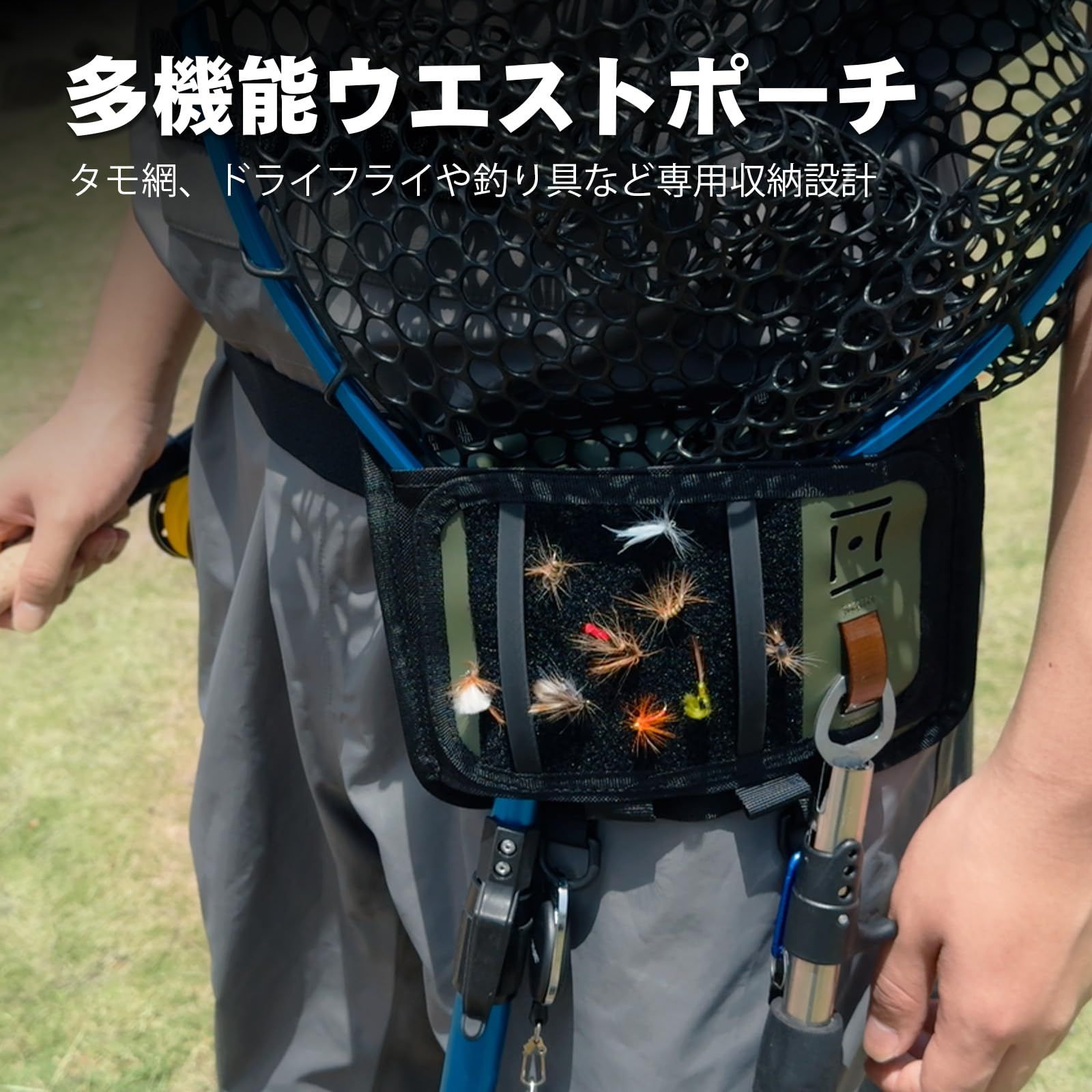  Goture チェストハイウェーダーストッキング 透湿裏起毛 手防寒 防水スマホケース フライパッチ付 耐水25000 mm 軽量男女大人用 その他 釣り仕掛け 仕掛け用品