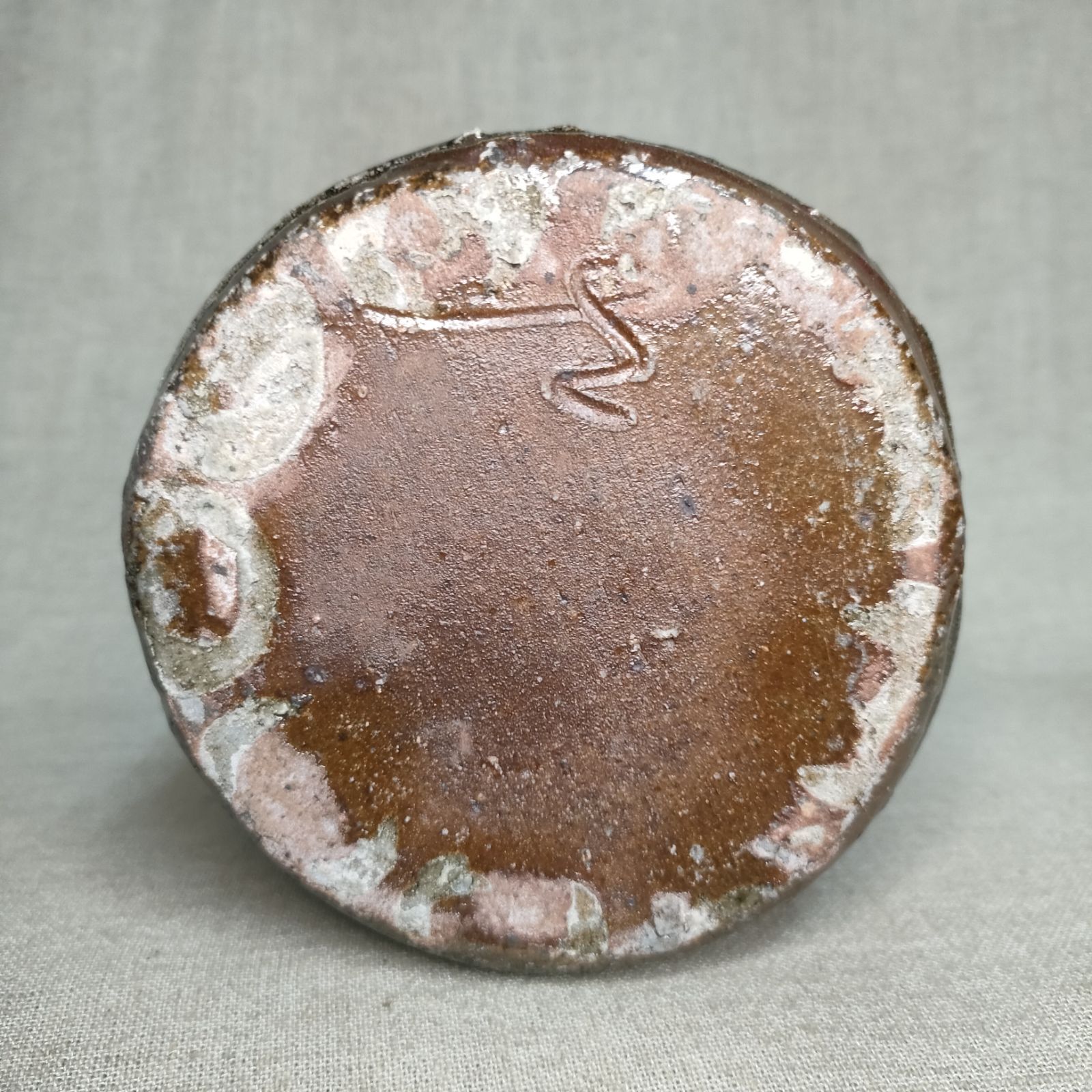 窯変 耳付き花入れ