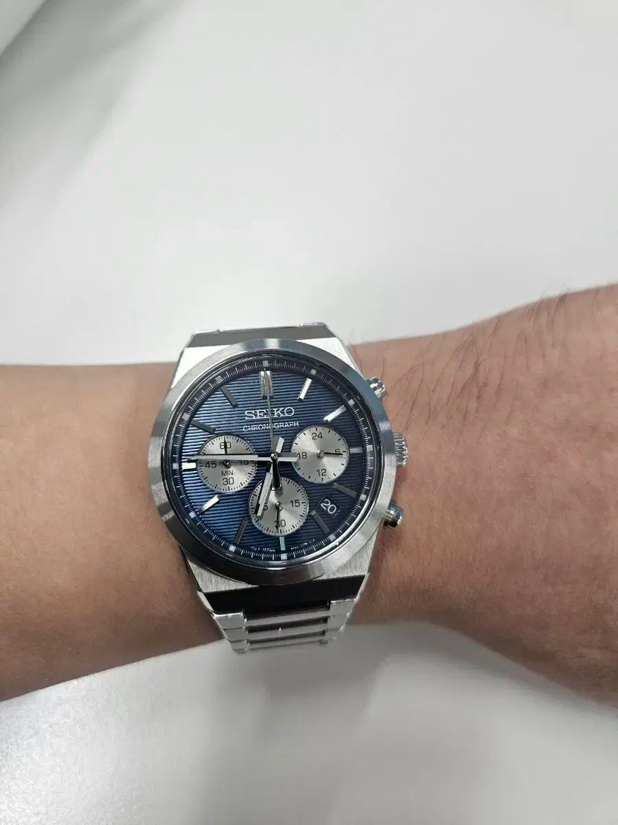  SEIKO 젠타 クロノグラフ フルセット デニム盤 腕時計(クォーツ) 腕時計(アナログ)