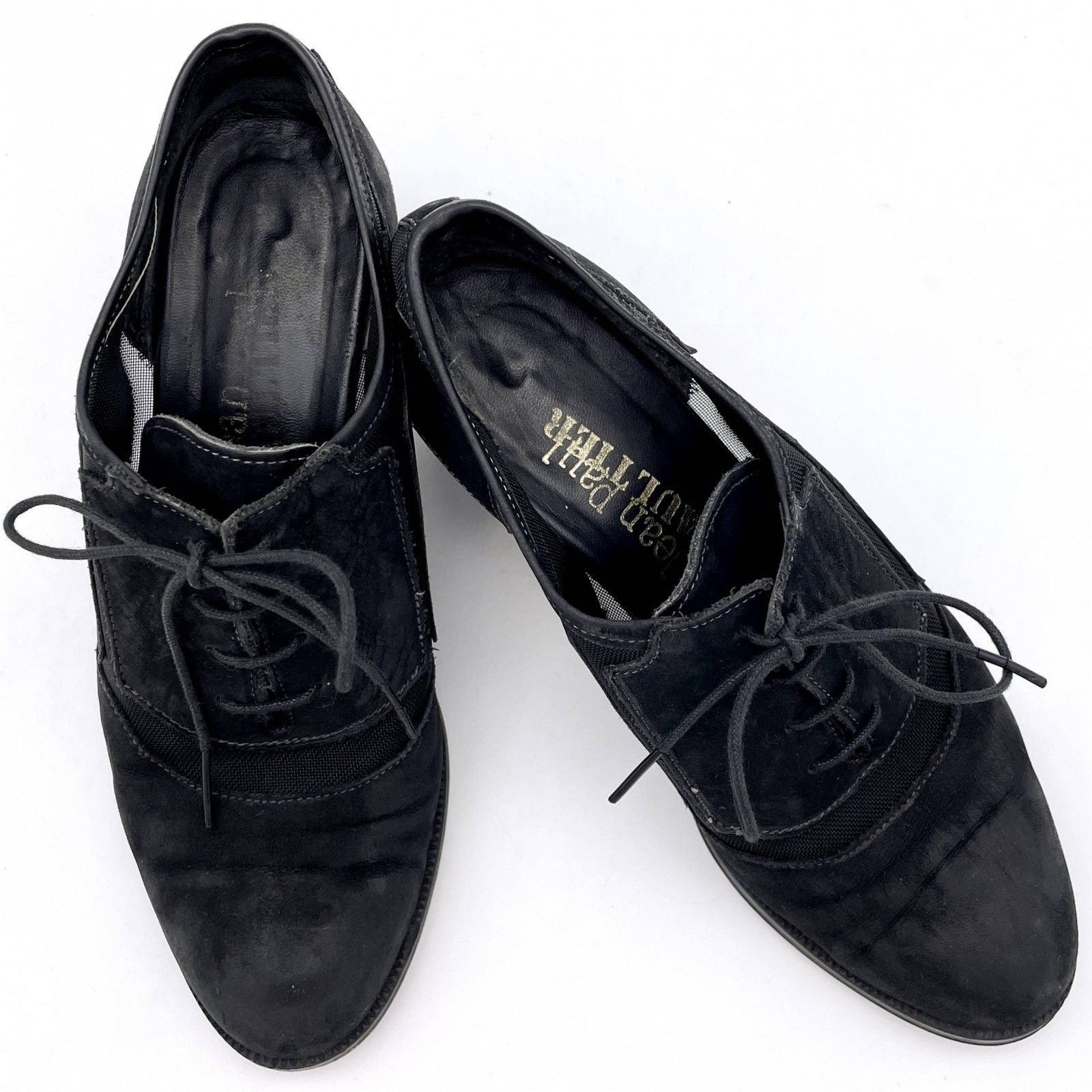 JeanPaul GAULTIER ブーティ スエード メッシュ ブラック 1452A