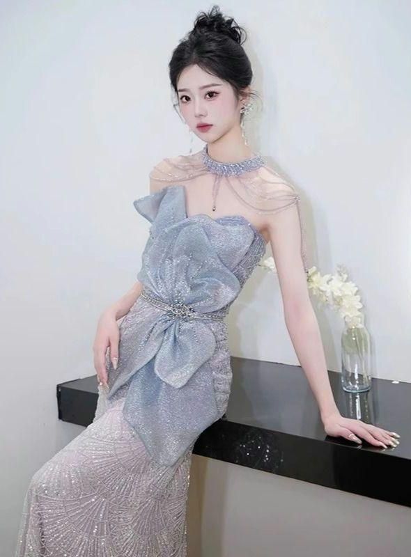 ️ダイナミックフラワーモチーフのキラキララメロングドレス ️キャバ