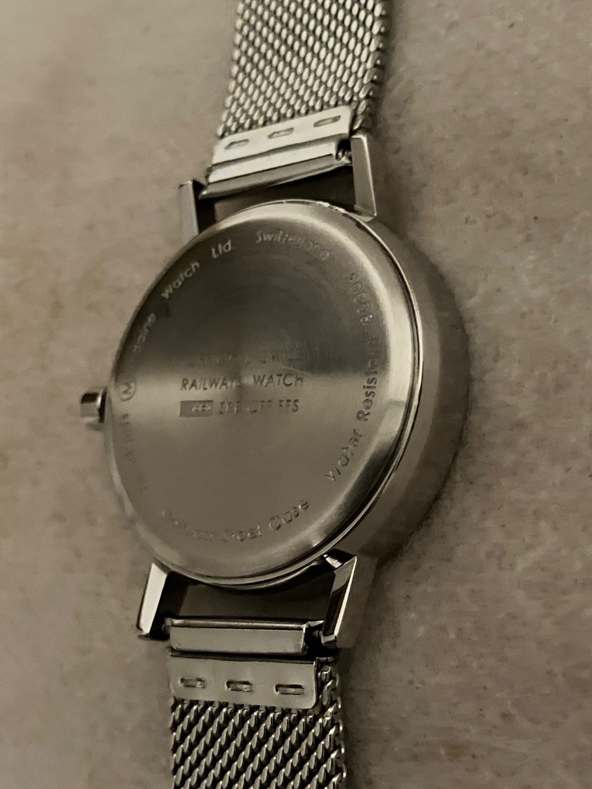  稼働 MONDAINE モンディーン RAILWAYS WATCH ビッグデイト メンズ 腕時計 腕時計(クォーツ) 腕時計(アナログ)