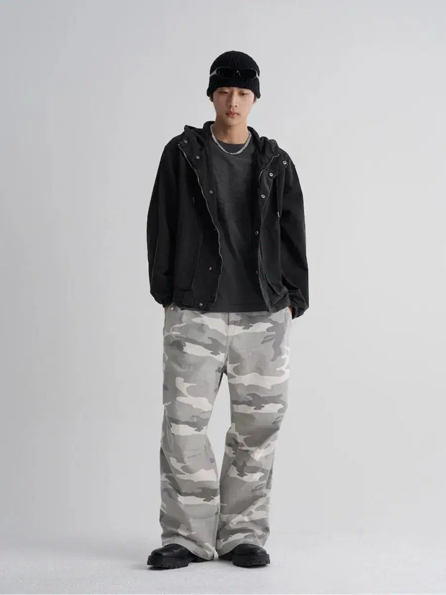 8 seconds エイトセカンズ カモフラージュ パラシュート パンツ M