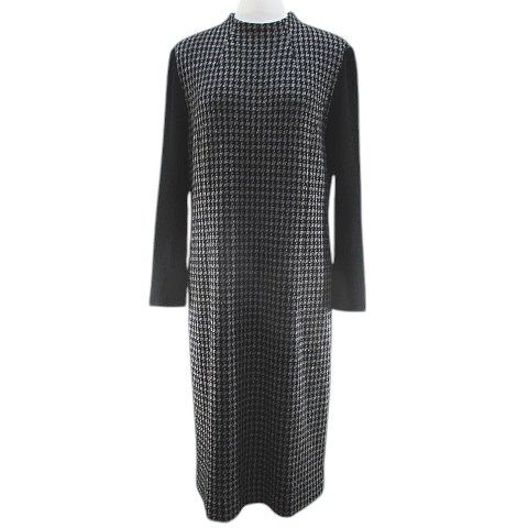 新品★ピエールカルダン　pierre　cardin　ニットワンピース　グレー　Ｌ　★68040円 pierre cardin（ワンピース）のフリマアイテム一覧