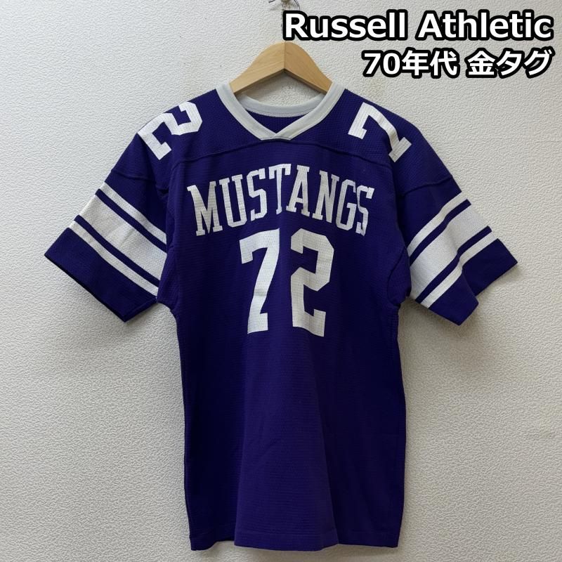 ビンテージ 70s ラッセル　金タグ　フットボール Tシャツ　ナンバリング ビンテージ 70s ラッセル 金タグ フットボール Tシャツ ナンバリング