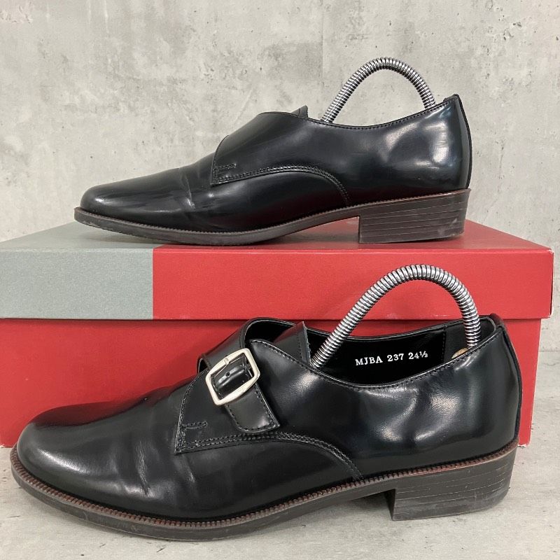 ✨美品✨HARUTA ハルタ モンクストラップシューズ 24.5cm EE 黒