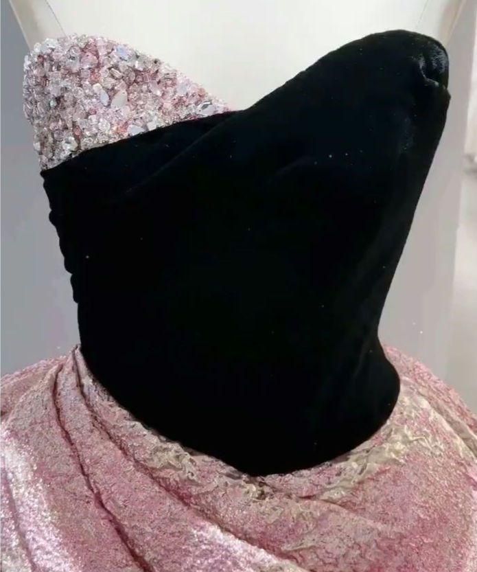 ️上品アシメジャカードドレス ️肩魅せ背中魅せデザイン