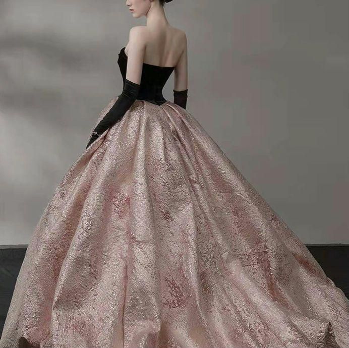 ️上品アシメジャカードドレス