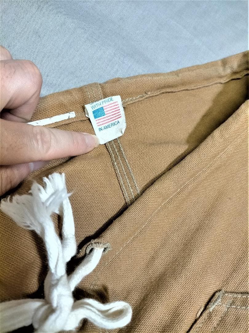  アメリカ製 30年前のもの キャンバス ワークデニムパンツ 062703 ワークパンツ カーゴパンツ ペインターパンツ パンツ