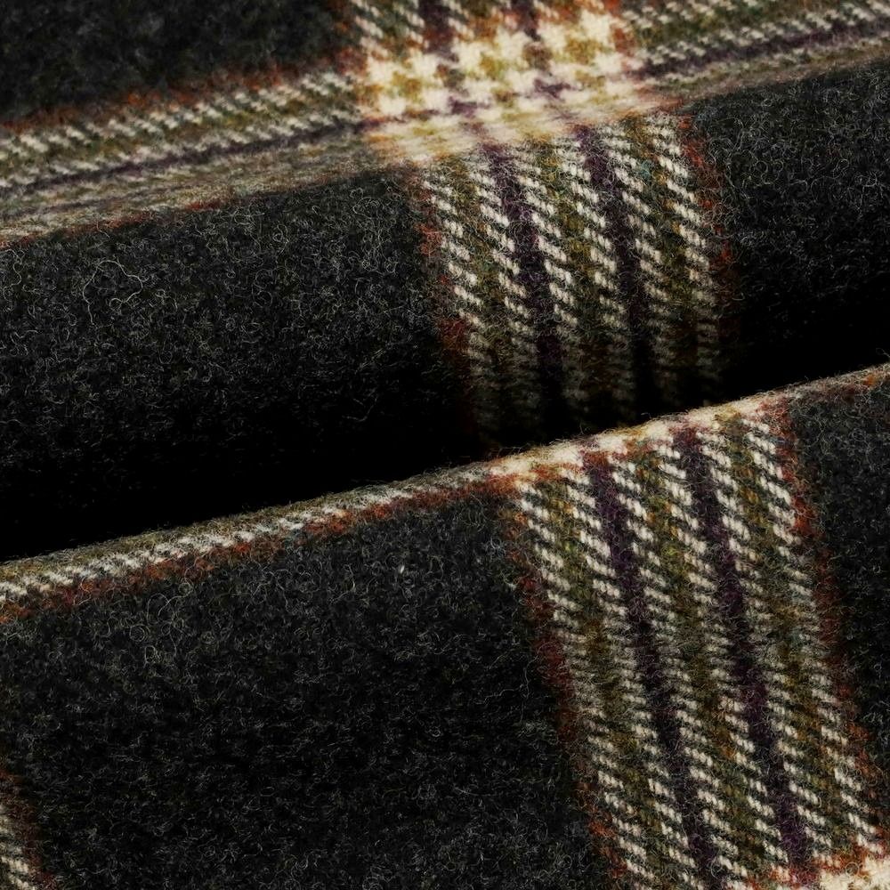  ジョシュアエリス Joshua Ellis ウール チェック マフラー ブラック系xベージュ メンズ その他 小物