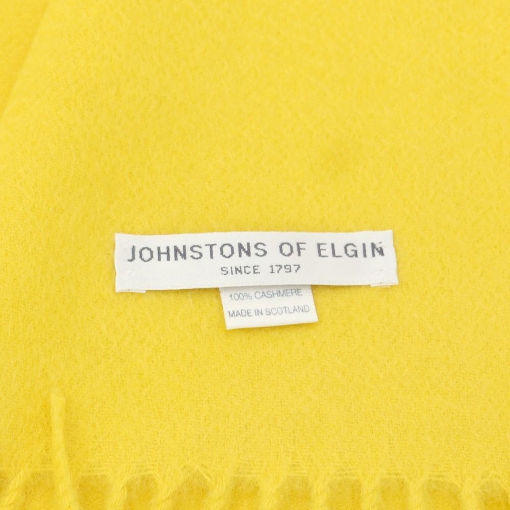  ジョンストンズ JOHNSTONS カシミヤ マフラー イエロー メンズ その他 小物