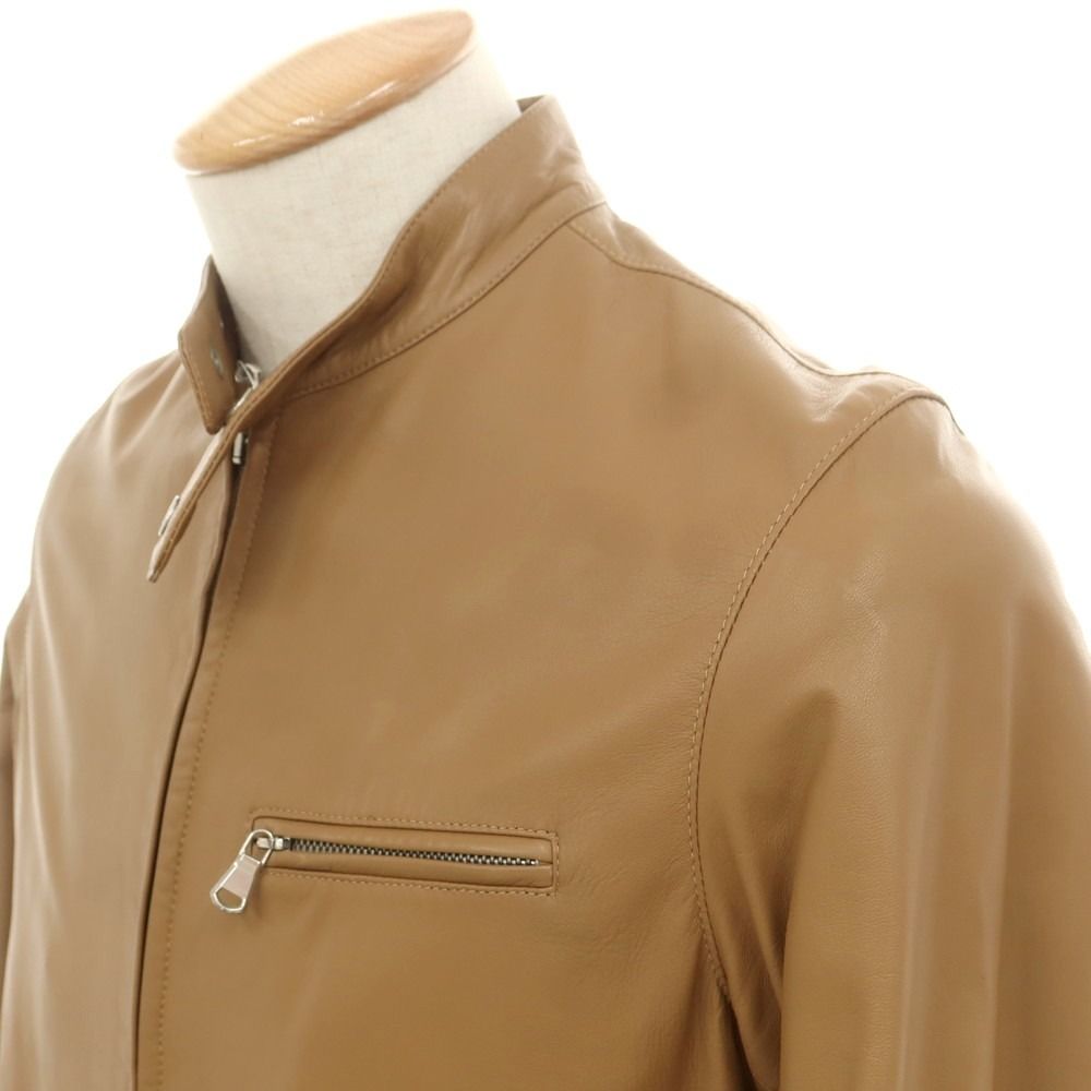 中古】チンクアンタ Cinquanta ラムレザー ライダースジャケット  