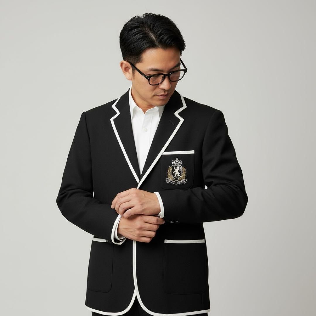 美品 FRED PERRY フレッドペリー テーラードジャケット エンブレム 