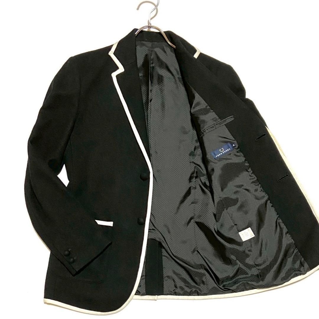 美品 FRED PERRY フレッドペリー テーラードジャケット エンブレム 