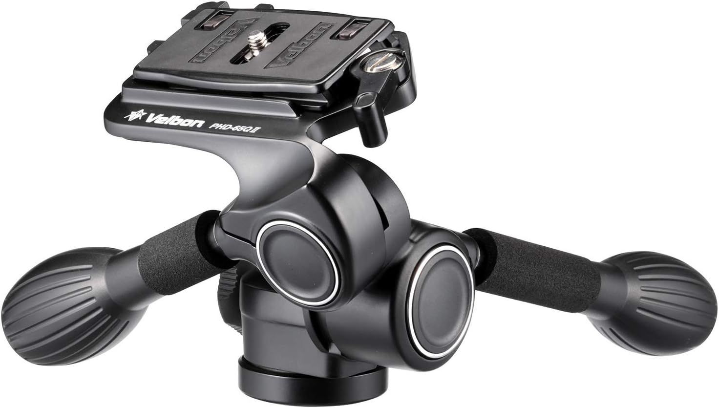 クイックシュー Velbon 3 Way雲台 PHD 65 Q II 中型 底面径52 mm クイックシュー対応 マグネシウム製