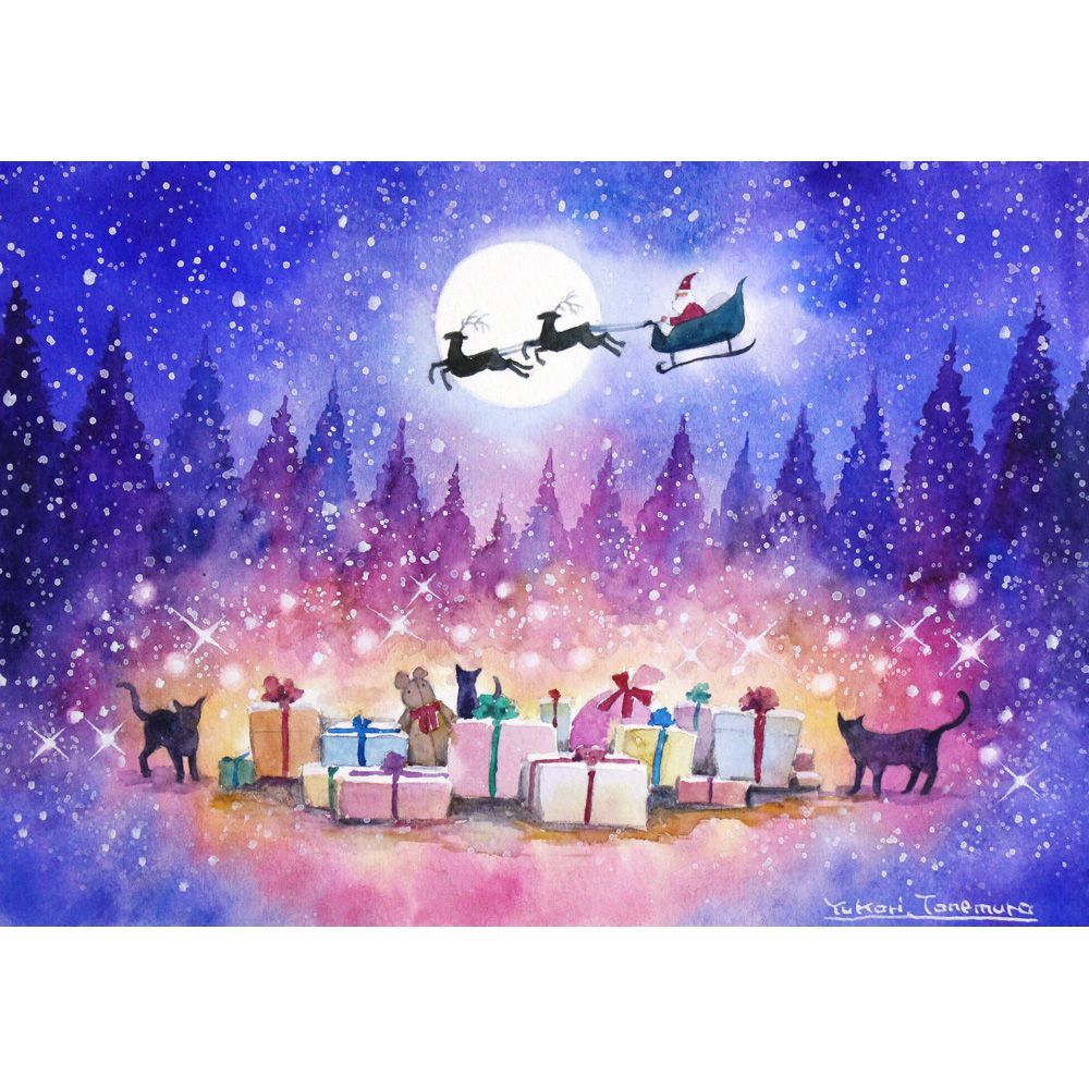 RUKURUKUさま専用（原画）茜色の散歩道【A5サイズ／水彩画／#2646