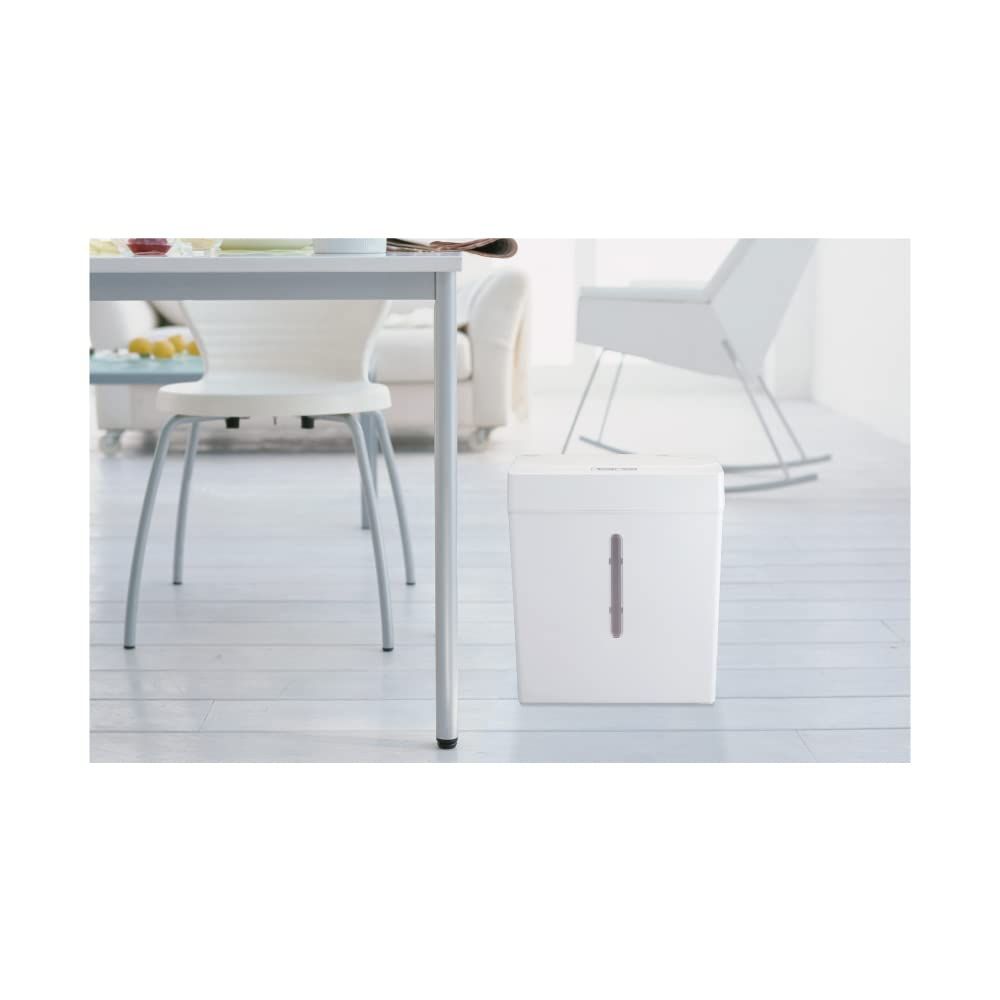 ナカバヤシ パーソナルシュレッダ マイクロカット 2×12mm 静音 ホワイト