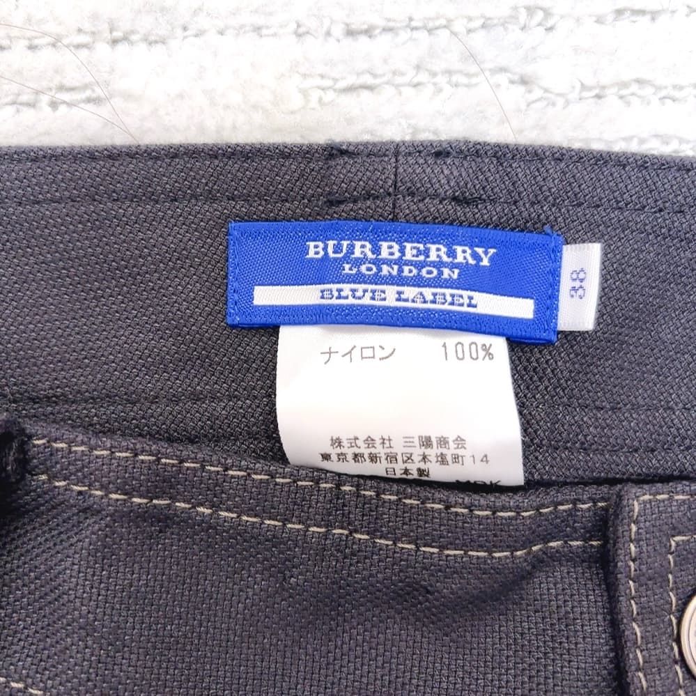 バーバリー ブルーレーベル BURBERRY BLUE LABEL パンツ ネイビー 38