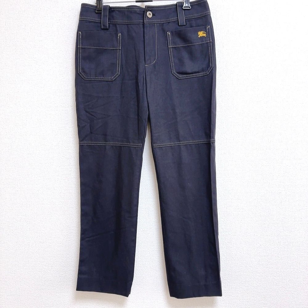 バーバリー ブルーレーベル BURBERRY BLUE LABEL パンツ ネイビー 38