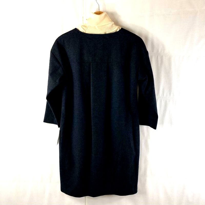 レリアン leilian ワンピース タートル付き 裏地付き 長袖 グレー 9サイズ 978095