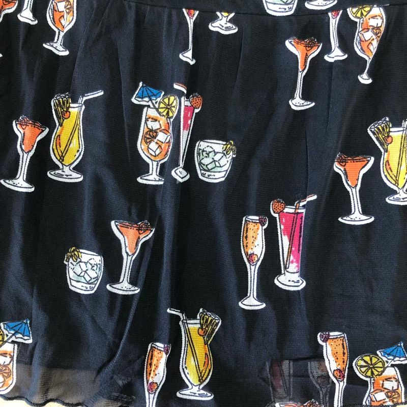 スーパービューティー super beauty ワンピース 半袖 カクテル柄