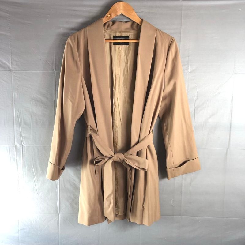 レリアン leilian コート ジャケット リボン紐 ブラウン ベージュ系 13 サイズ 978385