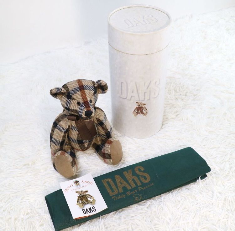 DAKS ダックス ハリスツイード テディベア 当選品 非売品 ぬいぐるみ