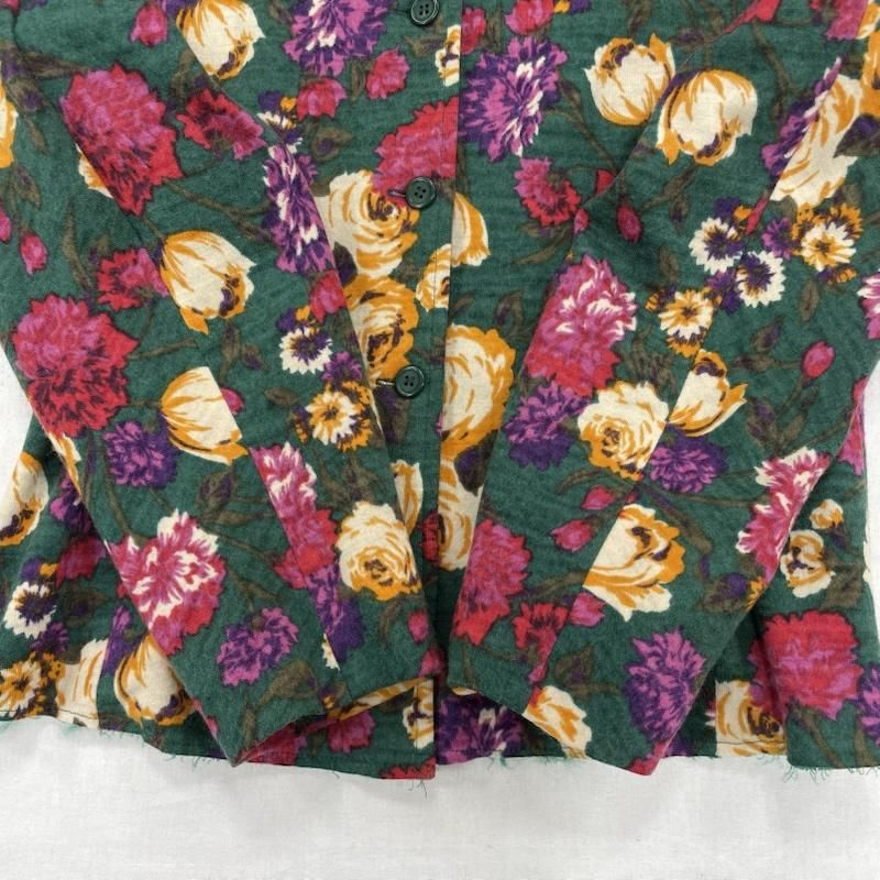 ケンゾー フラワー プリント 花柄 ジャケット ヴィンテージ レディース