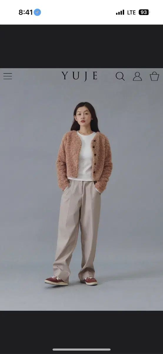 ユジェ yuje テディ ファージャケット ピンク m