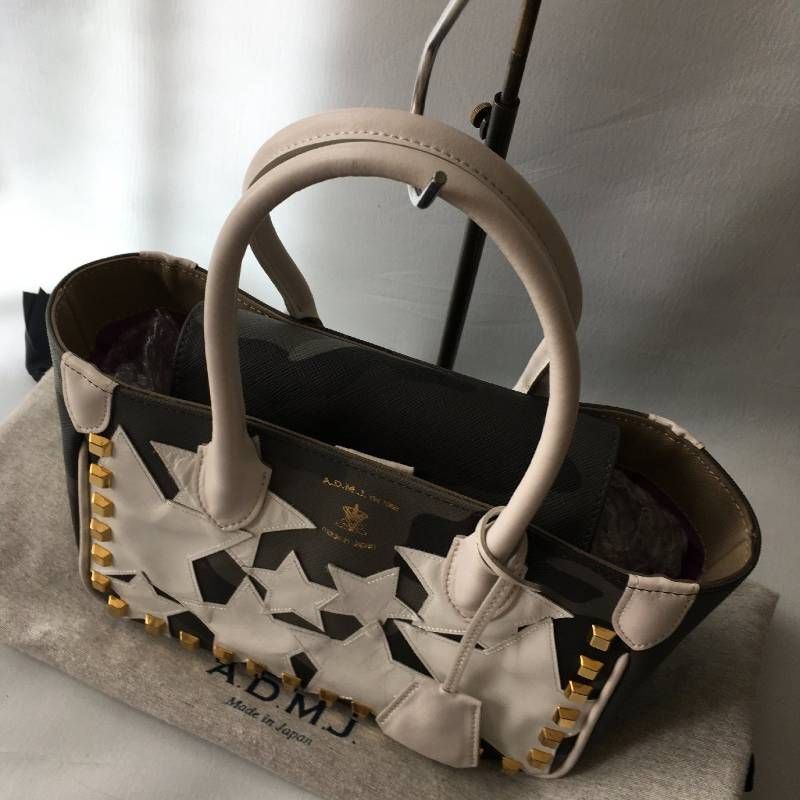 ADMJ A.D.M.J アクセソワ 迷彩 カモフラ レザー ミニ トート バッグ