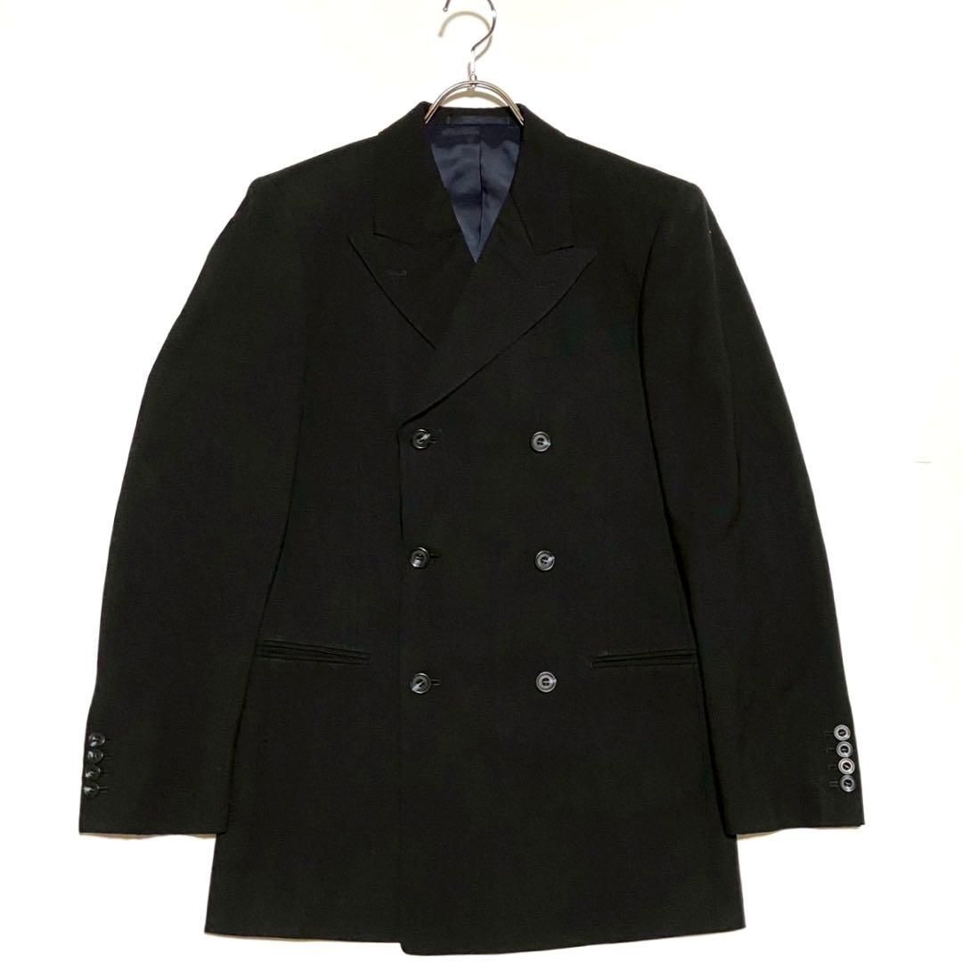 麻布テーラー azabu tailor スーツ 6B セットアップ グレー 本切羽 ストライプ Mサイズ相当