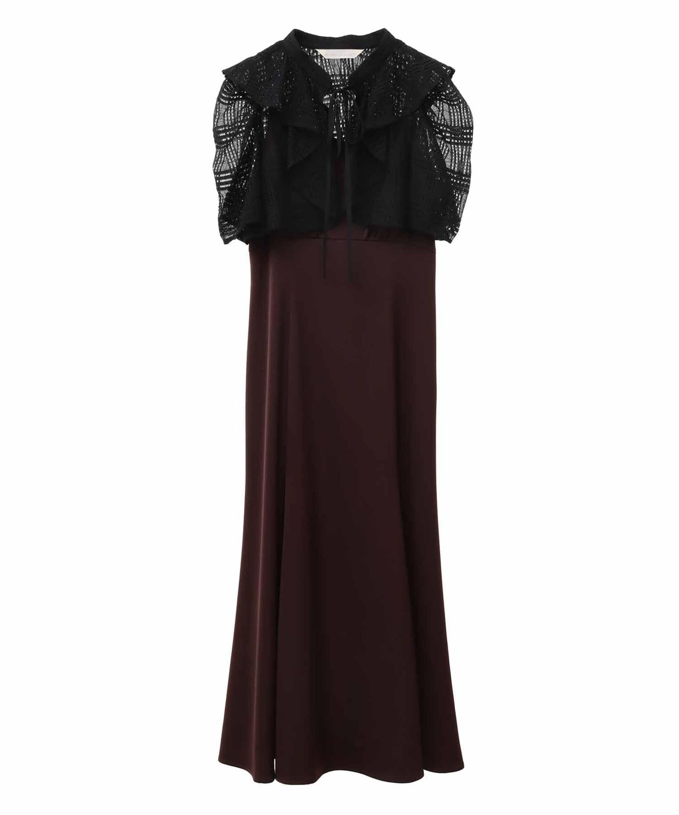 トランテアン ソン ドゥ モード カジュアルドレス レースボレロワンピース レディース ブラウン