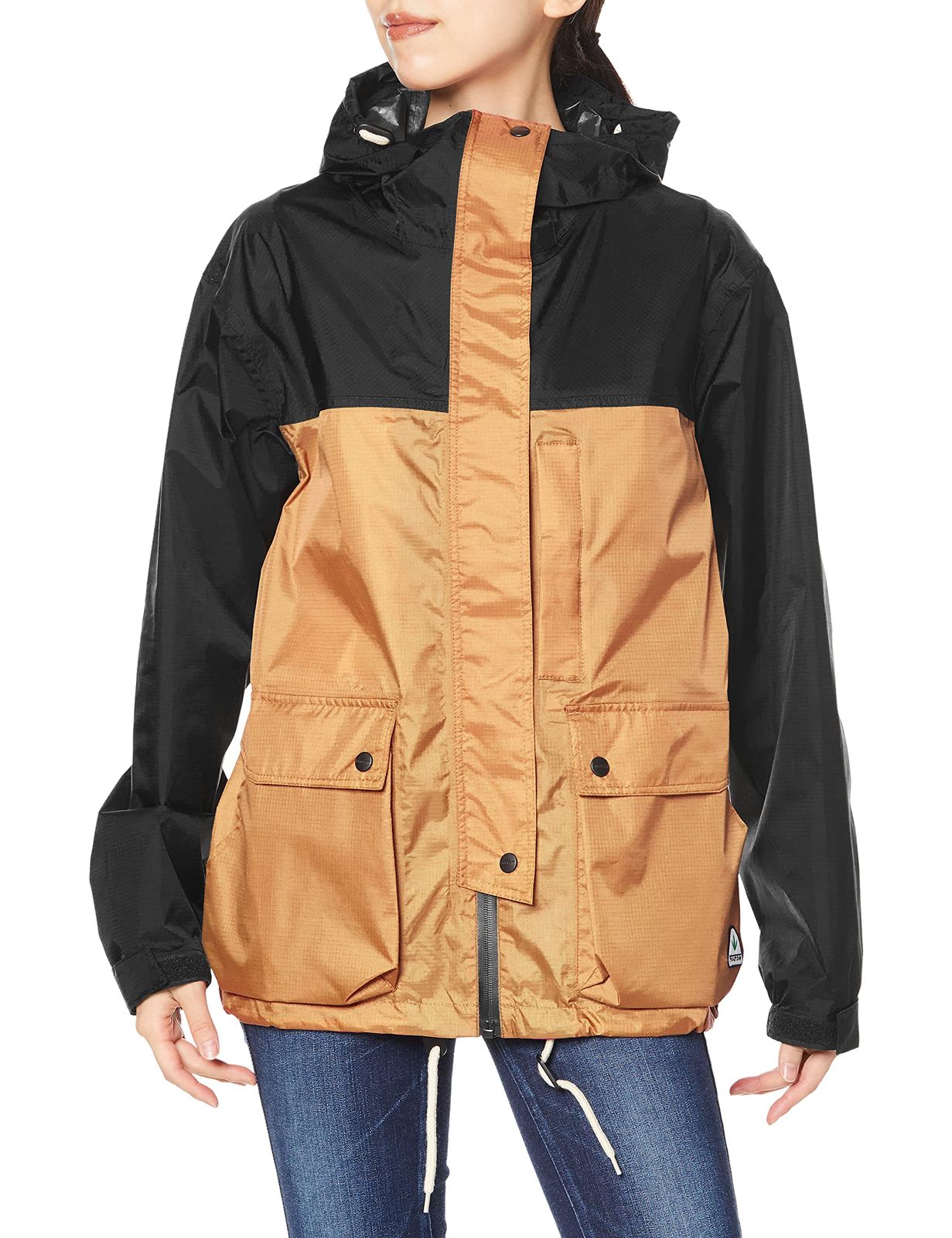 フルトン レイングッズ MOONBAT ムーンバット ナイロンリップバイ マウンテンパーカー シームテープ付 レディース メンズ ギフト プレゼント 13170 ベージュ 着丈 68.5㎝