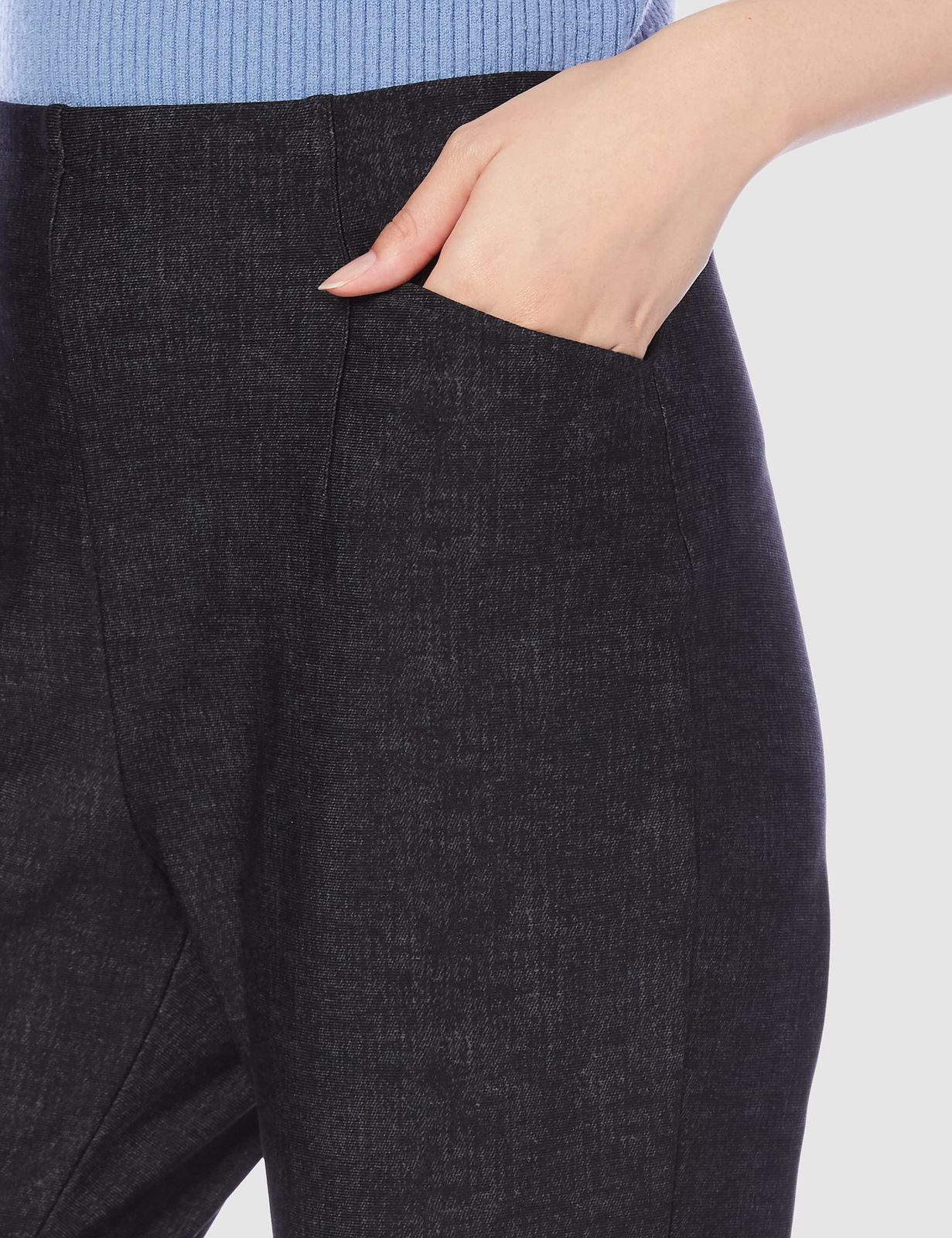 裏起毛プリントストレートパンツ 股下72