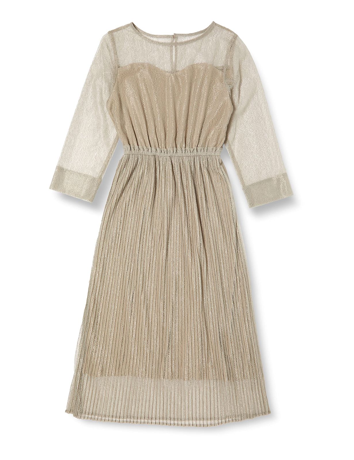 ロペピクニック プリーツドレス 一部店舗 WEB Mon E toile 結婚式にも メロンチュールプリーツドレス レディース GDE10900 ライトグリン 日本 36 日本サイズS相当