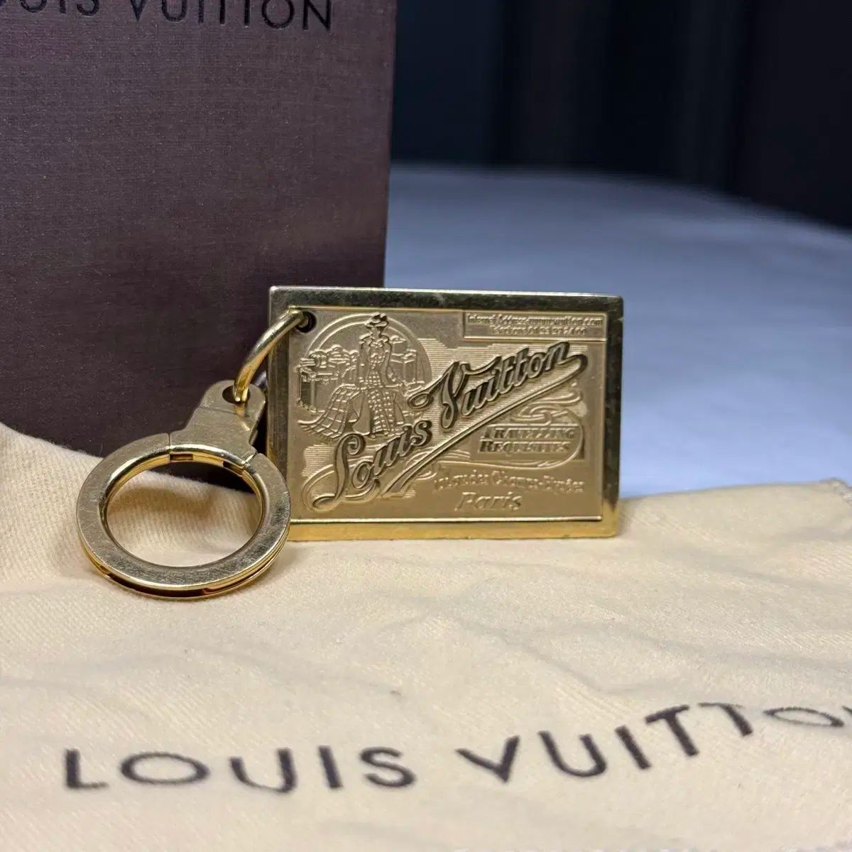 ルイヴィトン ポルト クレジン キーホルダー チャーム キーリング M 65374