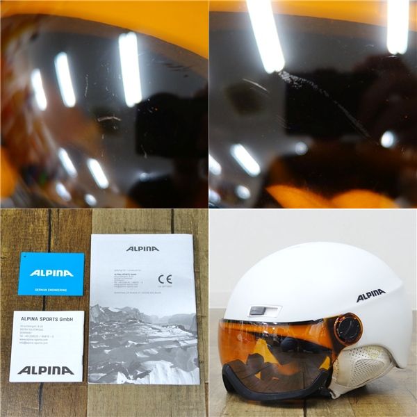  アルピナ ALPINE MENGA JV スキー ヘルメット サイズ 58 ヘルメット スキー スノーボードアクセサリー