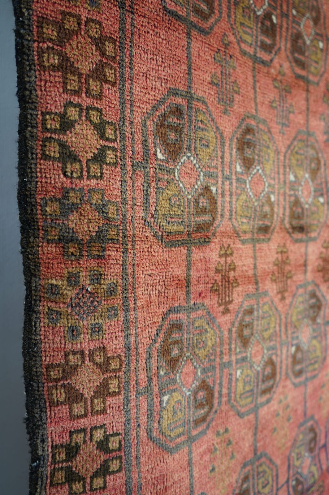 ヴィンテージラグ アフガニスタン バルーチ族 トライバルラグ 142.5cm