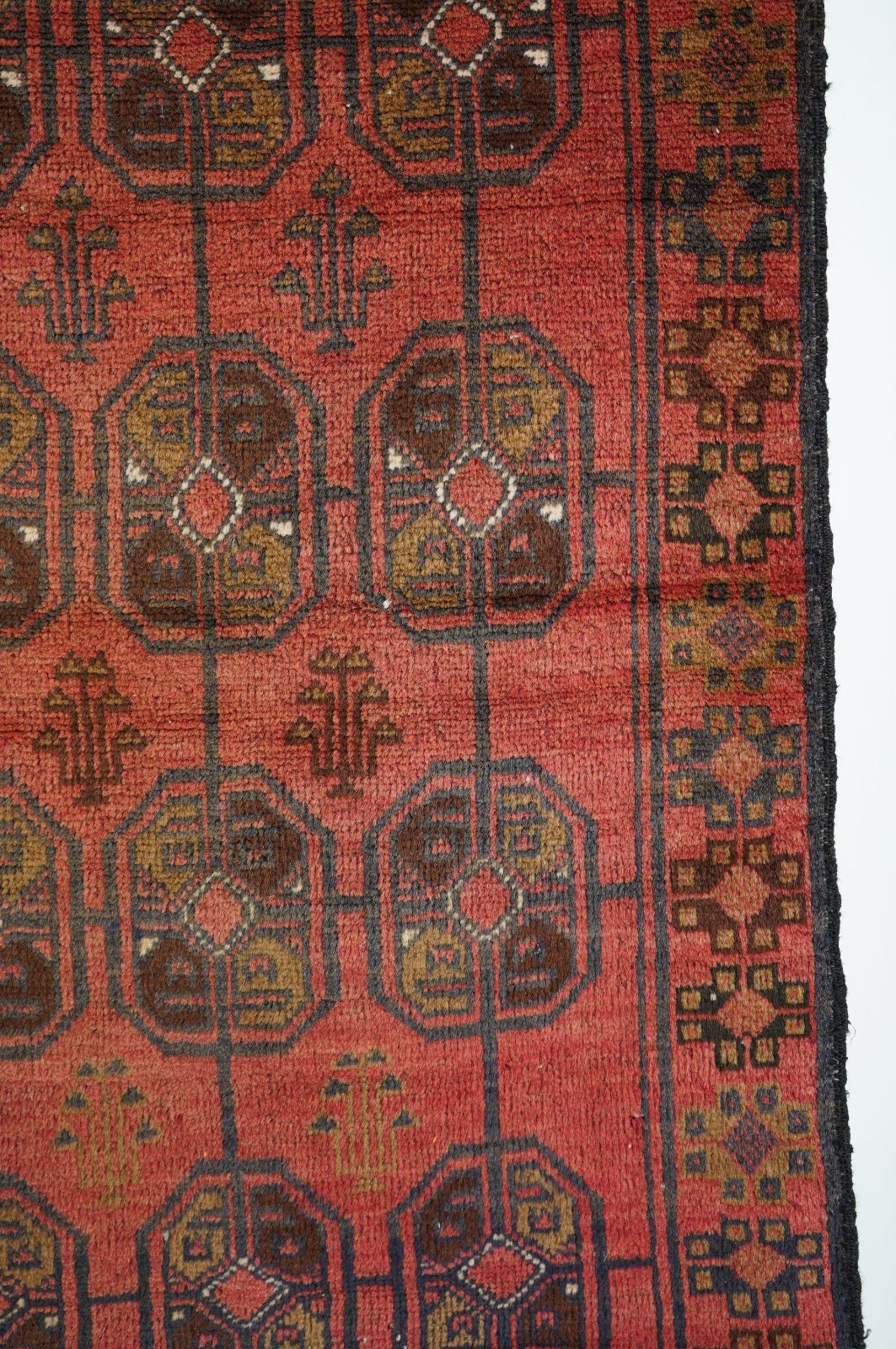 ヴィンテージラグ アフガニスタン バルーチ族 トライバルラグ 142.5cm