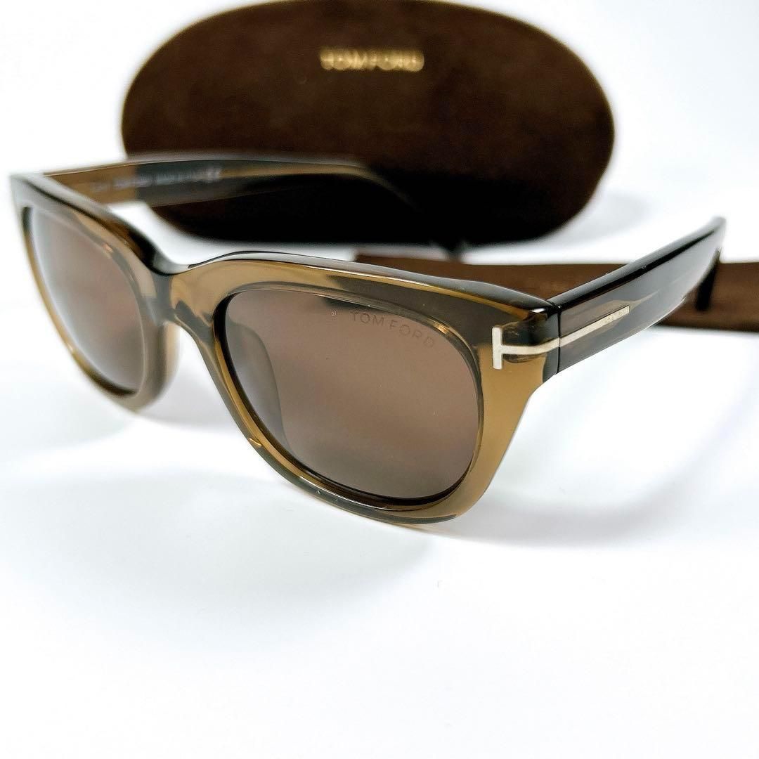 美品 TOM FORD トムフォード TF9256 51J ブラウン ケース付き カラー