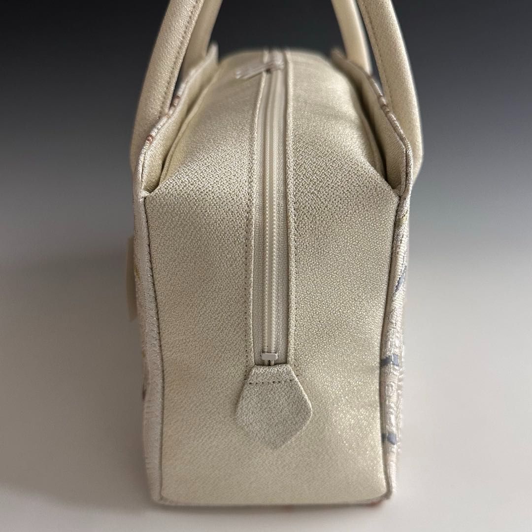 ●特別セール● お洒落 京都 西陣織 正絹帯地 使用 利休バッグ 25115