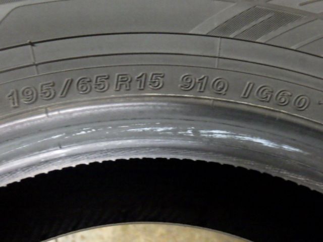  SR 101 製造 約7～8部山 iceGUARD IG 60 195 65 R 15 4本 12インチ以下 スタッドレス