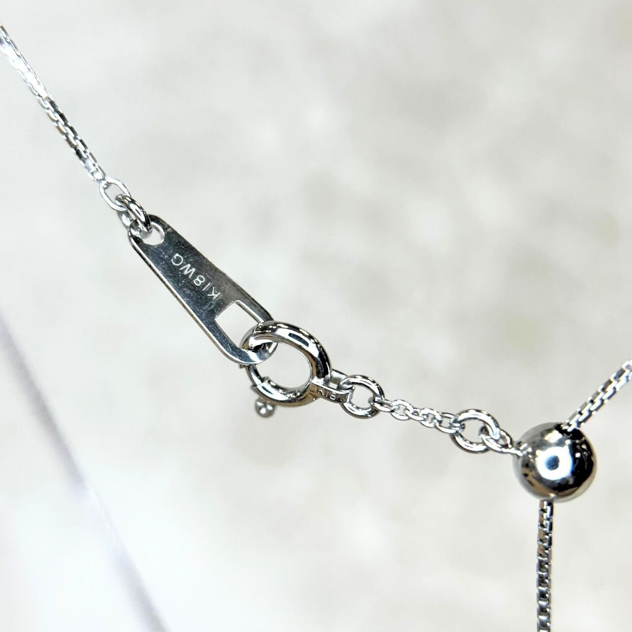 K18WG 天然 ダイヤモンド 1.00ct ネックレス - メルカリ