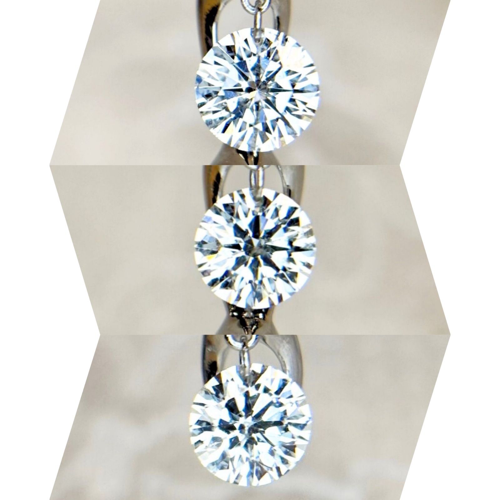 K18WG 天然 ダイヤモンド 1.00ct ネックレス - メルカリ