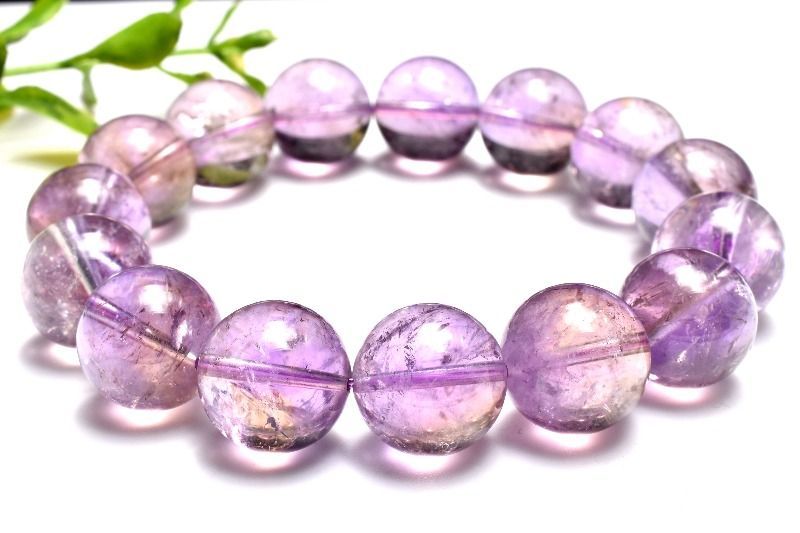 1点物 バイ アメトリン 14.5mm ブレスレット パワーストーン 天然石 _MC447