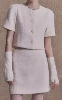 ミッソ ブークレ 半袖 ブラウス Aライン ミニ スカート