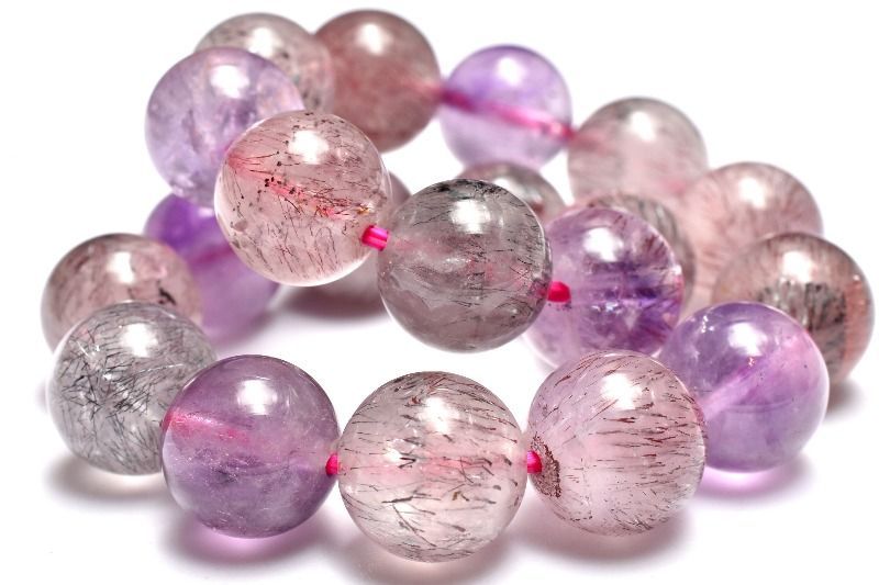 １点物 上質 マルチ スーパーセブン 9.5mm ブレスレット パワーストーン 天然石 _MC660