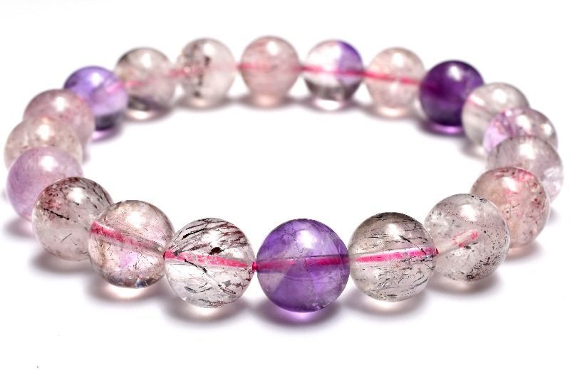 １点物 上質 マルチ スーパーセブン 10.5mm ブレスレット パワーストーン 天然石 _MC664