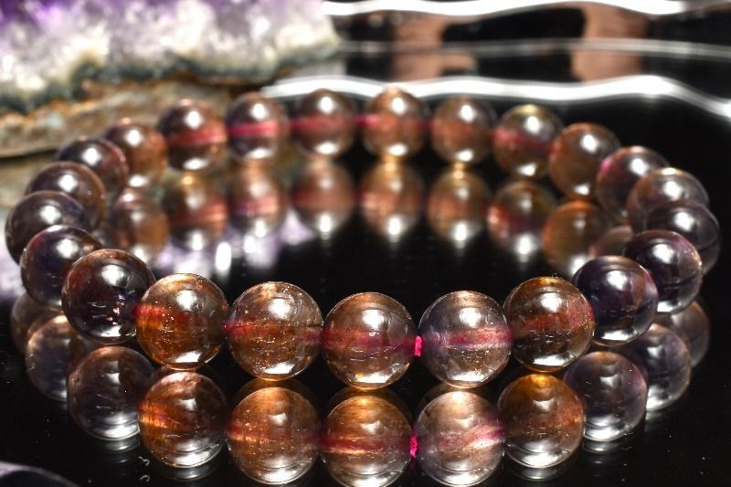 1点物 AAA 多色性 アイオライトサンストーン 8mm ブレスレット パワーストーン 天然石 _MC683